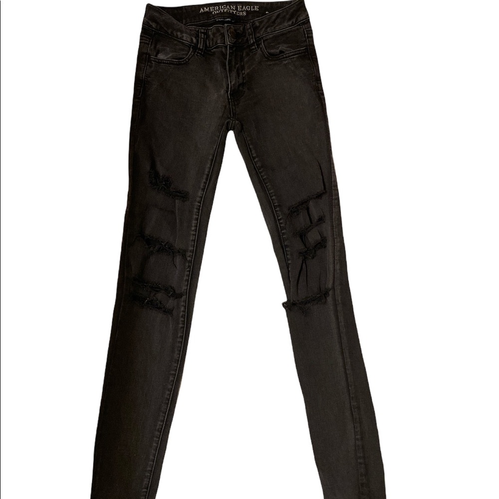 black american eagle jeggins
